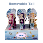 Fashion Mermaid Doll with Removable Tail 30cm